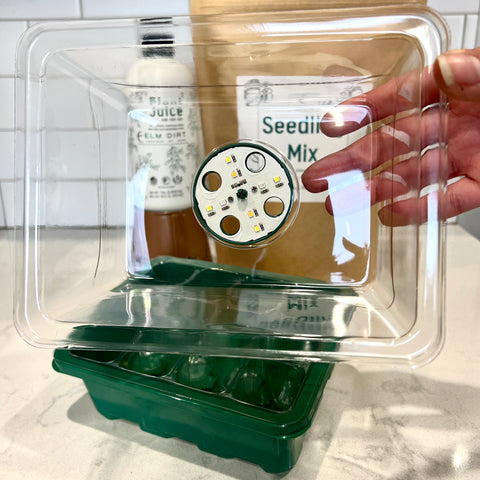 Seed Starting Tray with Plant Juice and Seedling Mix