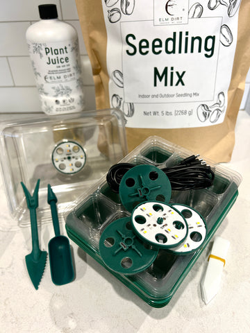 Seed Starting Tray with Plant Juice and Seedling Mix